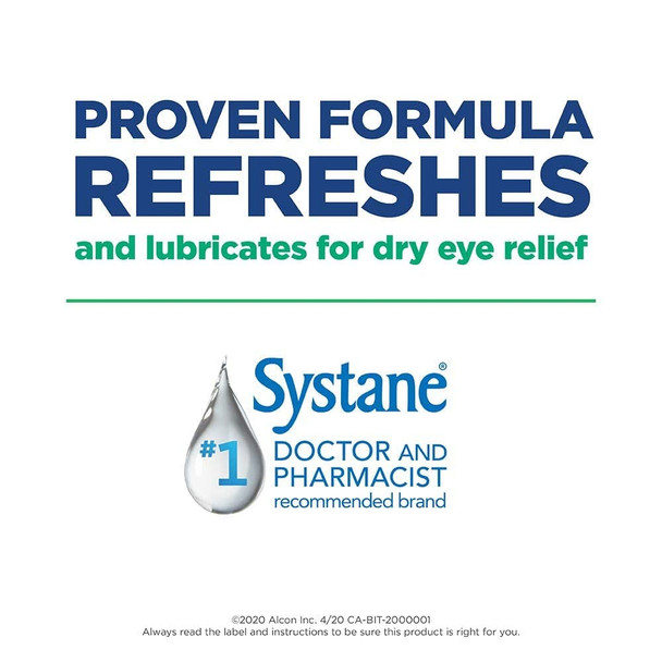 Systane Lubricant Eye Drops, 1 Ounce (30-mL) - Pack of 2