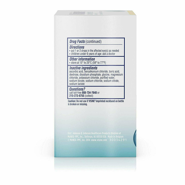 Visine Dry Eye Relief Lubricant Eye Drops with Glycerin to Moisturize and...