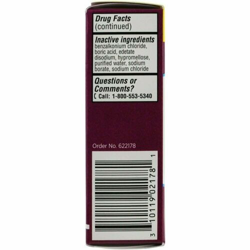 Bausch & Lomb Opcon-A Eye Allergy Relief Drops Itching & Redness 2 ct Pack of 3