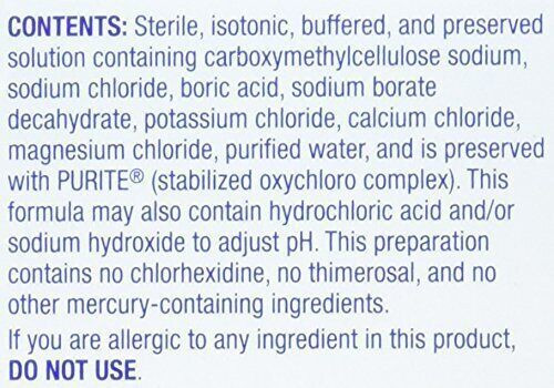 Refresh Contacts Contact Lens Comfort Drops For Dry Eyes Sterile 0.4 Oz 3 Pack