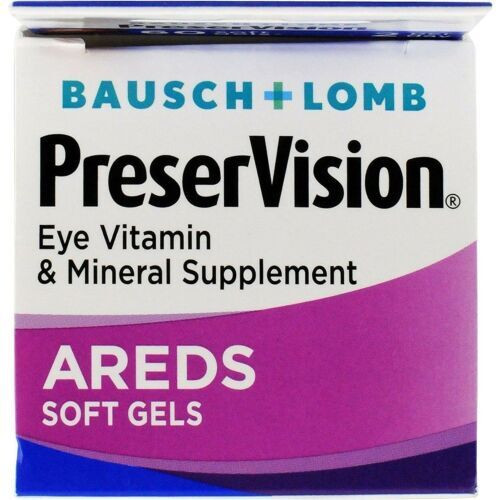 Bausch & Lomb Preservision Ared Eye Vitamin & Mineral Supplement Softgels 60ct