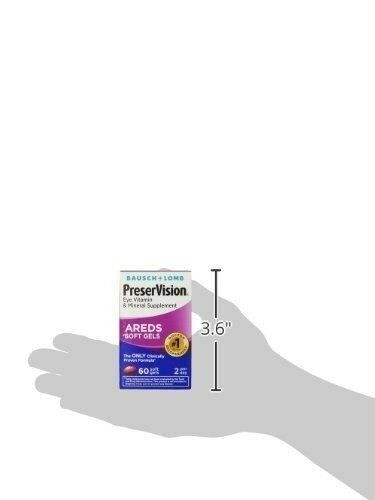 Bausch & Lomb Preservision Ared Eye Vitamin & Mineral Supplement Softgels 60ct