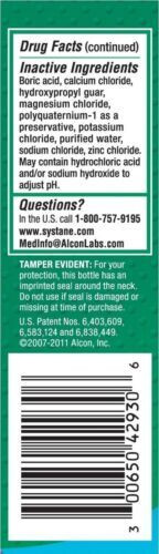 Alcon Systane Lubricant Eye Drops Soothing Comfort Dry Eye Relief Sterile 1 oz