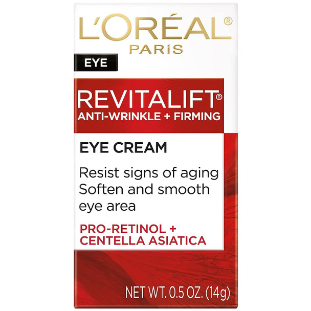 L'Oreal Paris Revitalift Eye Cream 0.5 Ounce (14ml) (2 Pack)