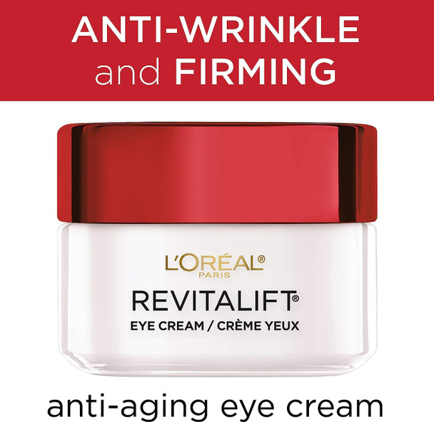 L'Oreal Paris Revitalift Eye Cream 0.5 Ounce (14ml) (2 Pack)