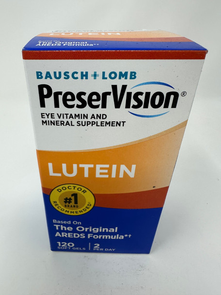 Bausch & Lomb Preservision Eye Vitamin & Mineral Supplement Lutein 120ct 6 Pack