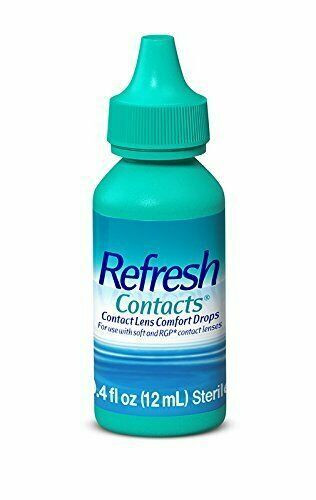 Refresh Contacts Contact Lens Comfort Drops For Dry Eyes Moisture Rich 0.4 Ounce