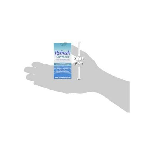 Refresh Contacts Contact Lens Comfort Drops For Dry Eyes Moisture Rich 0.4 Ounce