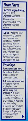 Clear Eyes Lubricant Eye Drops 12hr Cooling Comfort Refresh Redness Relief .5oz