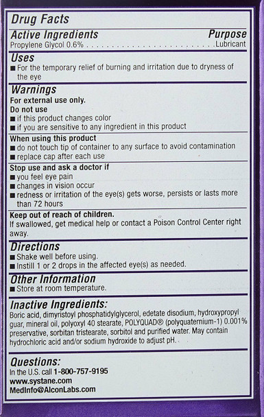 Systane Balance Sterile Lubricant Eye Drop Restorative Formula Twin Pack 0.32 Oz