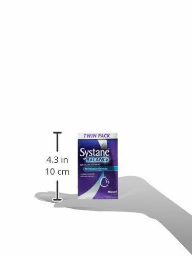 Systane Balance Sterile Lubricant Eye Drop Restorative Formula Twin Pack 0.32 Oz
