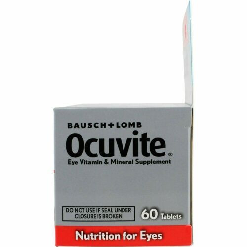 Bausch + Lomb Ocuvite Eye Vitamin & Mineral Supplement Tablets 60 ct Pack of 2