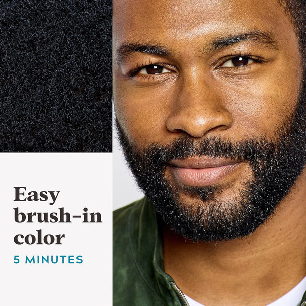 Just for Men Brush-in Color Gel for Mustache & Beard, Jet Black M-60 1 ea