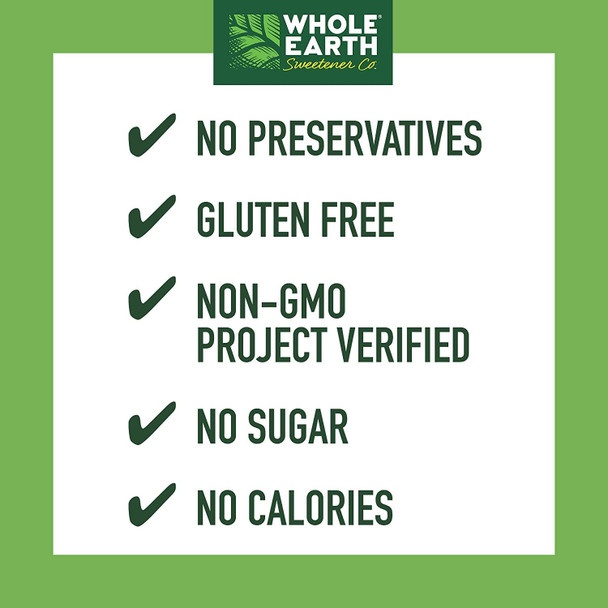 Whole Earth Sweetener Co. NATURE SWEET Stevia & Monk Fruit Sweetener, Erythritol Sweetener, Stevia Packets, Sugar Substitute, Natural Sweetener, 40-Count