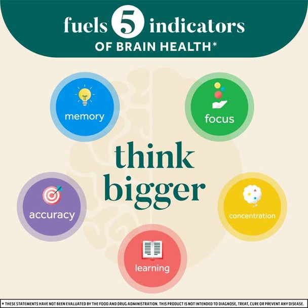 NEURIVA Original Brain Supplement for Memory, Focus & Concentration + Learning & Accuracy with Clinically Tested Nootropics Phosphatidylserine and Neurofactor, Caffeine Free, 30ct Capsules