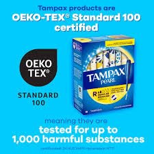 Tampax Pearl Tampons With LeakGuard Braid, Regular Absorbency, Unscented, Pack Of 18 Tampons