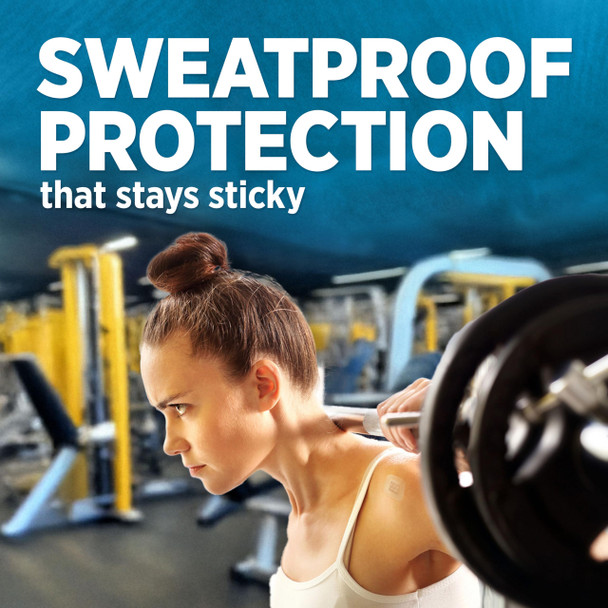 BAND-AID Brand Waterproof Clear Spot Adhesive Square Bandages, Individually Wrapped Small Spot Bandages for Wound Care for Minor Cuts & Scrapes, Waterproof, One Size, 50 ct