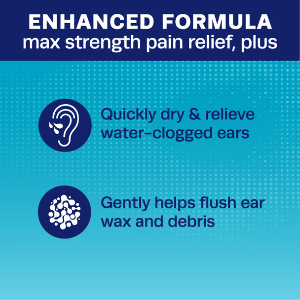 Lipo-Flavonoid Fast-Acting Ear Ache Pain Relief, 4% Lidocaine Maximum-Strength for Swimmer's Ear, Cold & Flu, Allergies, Safe for Adults & Children, Relieves Ear Pain, Swelling, & Water-Clogged Ears