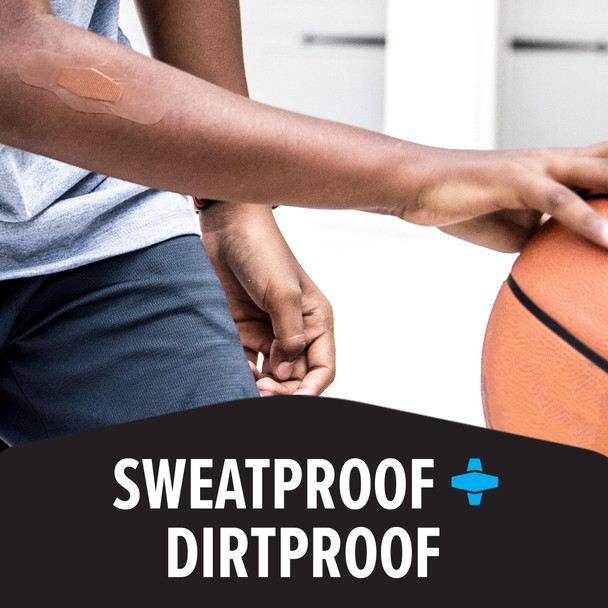 Nexcare Max Hold Waterproof Bandages, Stays On for 48 Hours, Flexible Bandages for Fingers, Knees and Heels - 60 Pack Clear Waterproof Bandages