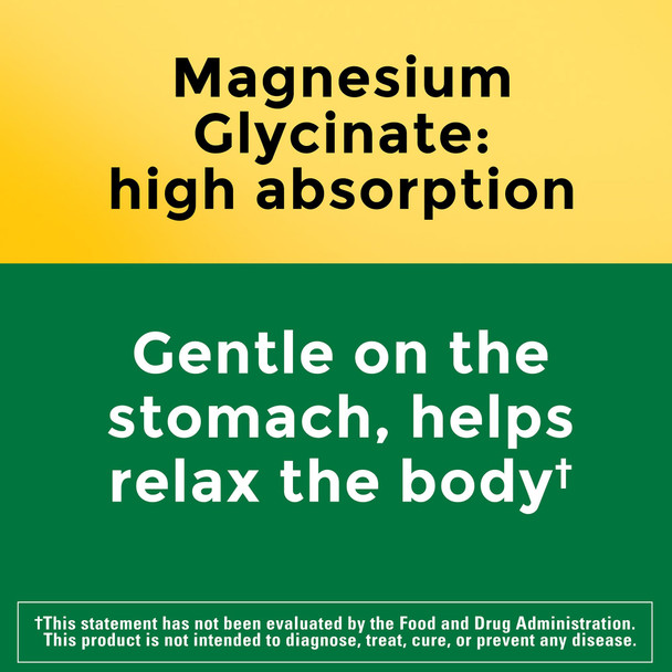 Nature Made High Absorption Magnesium Glycinate Gummies 100 mg per Serving, Muscle, Nerve, Bone and Heart Support, Magnesium Supplement, 40 Magnesium Gummies, 20 Day Supply