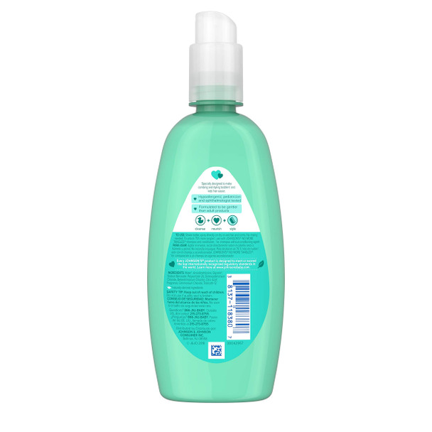 Johnson's No More Tangles Toddler & Kids Detangling Spray, Hypoallergenic & Paraben-Free, No More Tears Formula For Wet or Dry Hair, Fresh Fruity Scent, 10 fl. oz