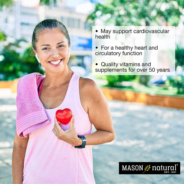 MASON NATURAL Folic Acid with B,6 & B,12, 90 Day Supply, Supports Normal Heart Health and Metabolic Function