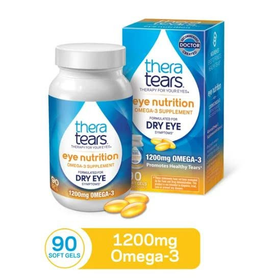 Thera Tears Nutrition Omega-3 Supplement Easy Swallow Capsules - 90 CT