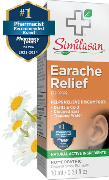Similasan Earache Relief Ear Drops 0.33 Ounce Bottle, #1 Pharmacist Recommended for Ear Pain