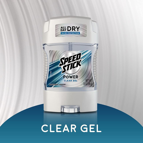 Speed Stick Anti-Perspirant Deodorant Power Clear Gel 3 oz