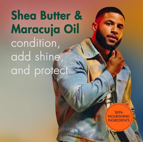 SheaMoisture Beard Conditioning Oil for a Full Beard Maracuja Oil and Shea Butter to Moisturize and Soften Beards 3.2 oz