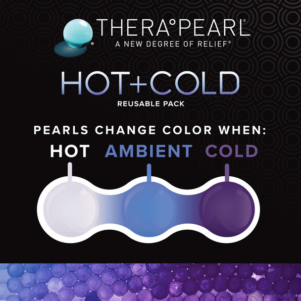 TheraPearl Reusable Hot Cold Pack, Sports Ice Size Pack with Gel Beads for Athletes, Flexible Hot & Cold Compress for Arthritis Pain Relief, Swelling, Sports Injuries, Cooling & Heating Pad