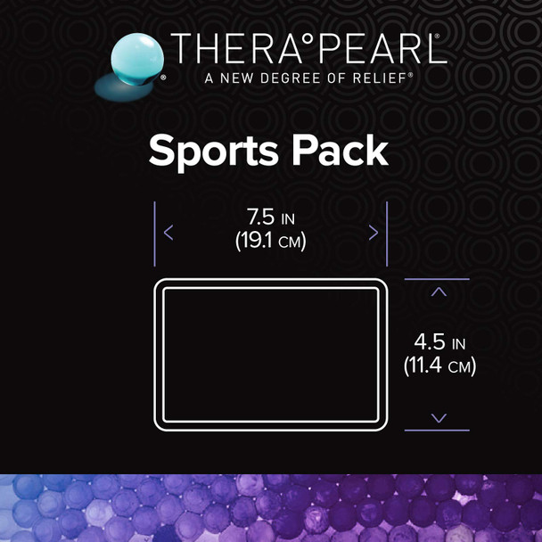 TheraPearl Reusable Hot Cold Pack, Sports Ice Size Pack with Gel Beads for Athletes, Flexible Hot & Cold Compress for Arthritis Pain Relief, Swelling, Sports Injuries, Cooling & Heating Pad