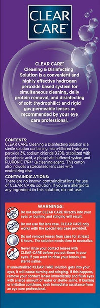 Clear Care Cleaning & Disinfection Solution-12 oz, Twin Value Pack