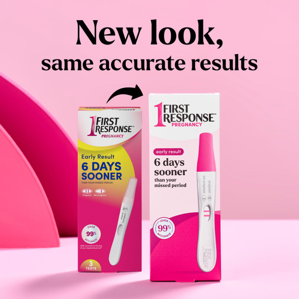 First Response Early Result Pregnancy Test, 3 Pack (Packaging & Test Design May Vary)