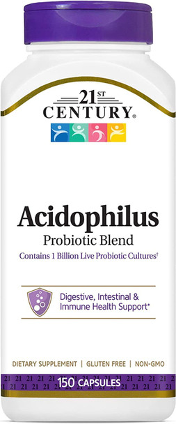 21St Century Acidophilus Probiotic Blend 150 Capsules