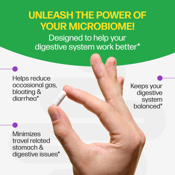 Culturelle Daily Probiotic Capsules For Men & Women, Most Clinically Studied Probiotic Strain, Digestive & Gut Health, Supports Occasional Diarrhea, Gas & Bloating, 1 Month Supply, 30 CT