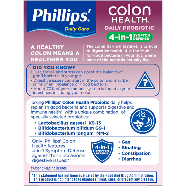 Phillips Colon Health Cap Size 30ct Phillips Colon Health Probiotic Capsules 30 Count