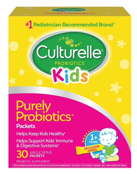 Culturelle Kids Packets Daily Probiotic Supplement | Helps Support a Healthy Immune & Digestive System* | #1 Pediatrician Recommended Brand | 30 Single Packets | Package May Vary