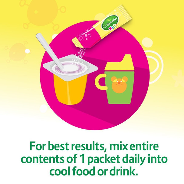 Culturelle Kids Packets Daily Probiotic Supplement | Helps Support a Healthy Immune & Digestive System* | #1 Pediatrician Recommended Brand | 30 Single Packets | Package May Vary