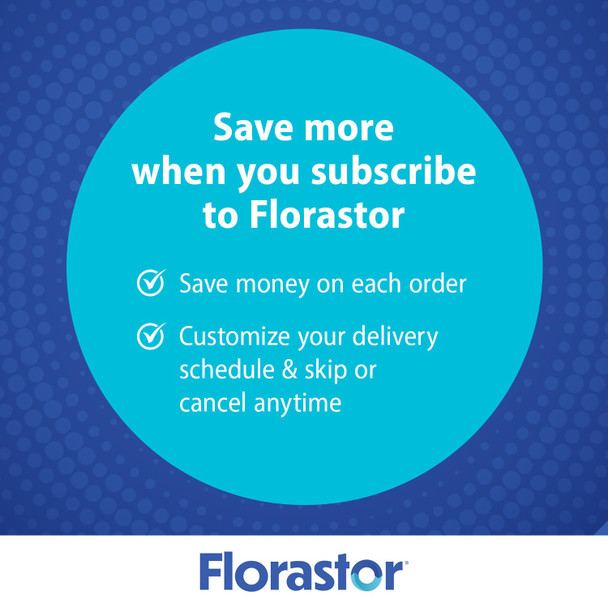 Florastor Prebiotic and Probiotic Gummies, Digestive and Metabolic Support Probiotic Blend for Multi-Action Digestive Health Care, with Vitamin B12, 56 Gummies