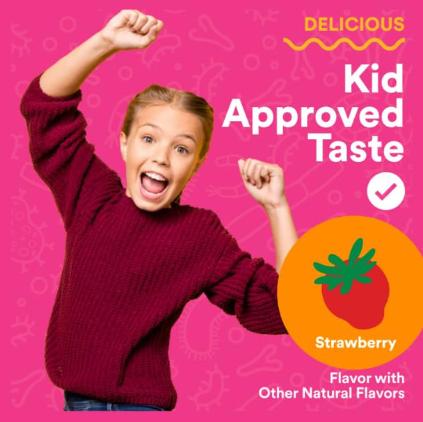 SmartyPants Kids Probiotic Complete, Strawberry Crème, 45 Count