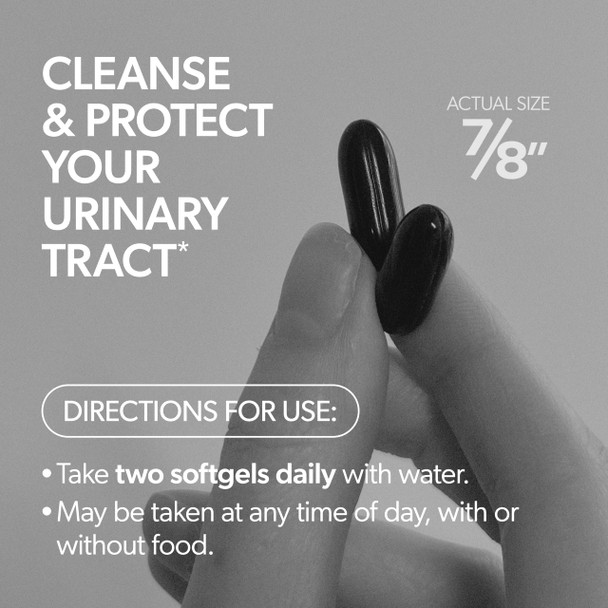 AZO Cranberry Supplement, Made with Concentrated Whole Fruit Cranberry Powder to Help Cleanse and Protect the Urinary Tract*, Sugar Free Cranberry Pills, Non-GMO, 100 Softgels