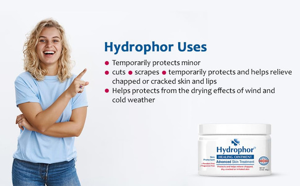 Hydrophor Ointment - Soothes & Protects Dry Skin - 3.5 oz. Jar - By Akron Pharma