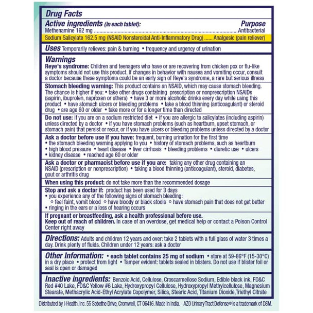 AZO Urinary Tract Defense Antibacterial Protection, FSA/HSA Eligible, Helps Control a UTI Until You Can See a Doctor, from The No. 1 Most Trusted Urinary Health Brand, 24 Count (Pack of 1)