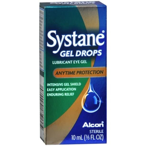 Systane Gel Drops Lubricant Eye Gel, Anytime Protection, (0.33 oz (1 Pack) - 10 mL)