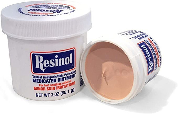 Resinol Medicated Ointment For Itch Relief And Protection Of Skin Rashes and Irritations, 3 Ounce Jar (Pack of 1)