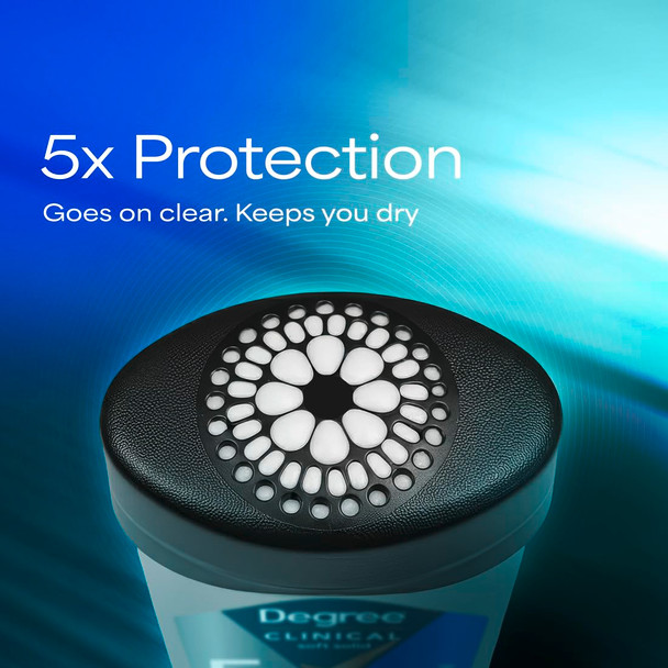 Degree Men Antiperspirant Deodorant Clean 72-Hour Sweat & Odor Protection Prescription-Strength Antiperspirant For Men with MotionSense Technology 1.7 oz