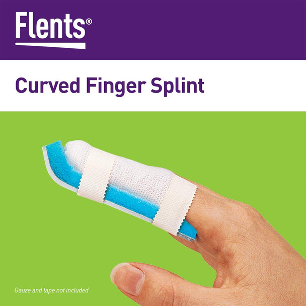 Flents Finger Splint, Supports and Protects Fingers, Comfortable Fit Designed to Protect Finger, Value Pack with 3 Assorted Sizes