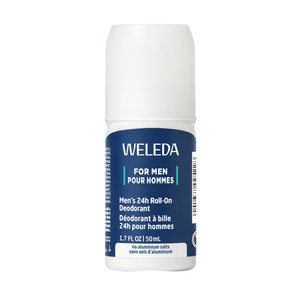 Weleda Men's 24H Roll-On Deodorant, 1.7 Fluid Ounce, Plant Rich Odor Protection with Licorice Root and Witch Hazel, No Aluminum Salts