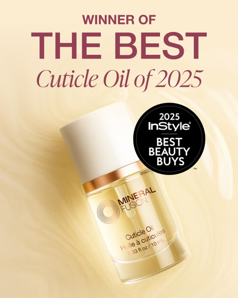 Mineral Fusion Cuticle Oil Nail Treatment - Natural Moisturizer with Vitamin E and Sweet Almond Oil - Softens & Protects Cuticles - Vegan, 99% Naturally Derived Formula - 0.33 oz